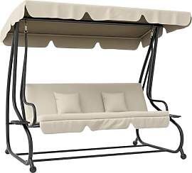 Outsunny Schaukelstuhl 3-Sitzer Gartenschaukel