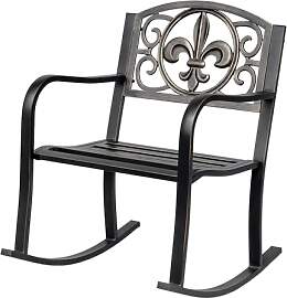 Outsunny Schaukelstuhl Gartenstuhl Schwingsessel
