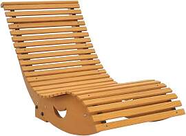 Outsunny Schaukelstuhl, Schaukelliege Holz,