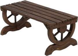 Outsunny Sitzbank braun Holz B/H/T: ca. 105x53x50