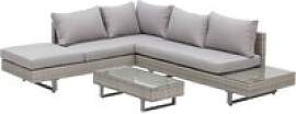Outsunny Sitzgruppe grau Edelstahl B/H/L: ca.