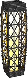 Outsunny Solarlampen Rattan mit Lichtsensor,