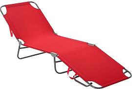 Outsunny Sonnenliege klappbar Gartenliege,