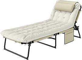 Outsunny Sonnenliege klappbar Gartenliege mit
