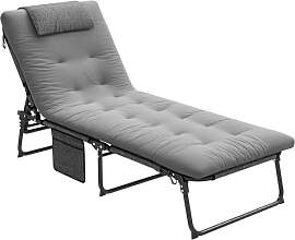Outsunny Sonnenliege klappbar Gartenliege mit