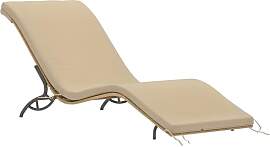 Outsunny Sonnenliege Polyrattan Wasserabweisend