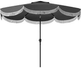 Outsunny Sonnenschirm dunkelgrau Polyester B/H/L: