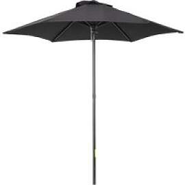 Outsunny Sonnenschirm schwarz Polyester B/H/L: ca. 