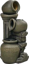 Outsunny Springbrunnen, Gartenbrunnen mit
