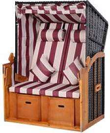 Outsunny Strandkorb braun Metall B/H/T: ca.