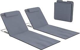 Outsunny Strandmatte, 2er Set, Faltbare