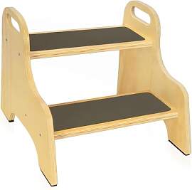 OUUTMEE Tritthocker Holz Kinder mit 2 Stufen