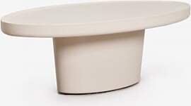 Ovaler Couchtisch 110x60 Cm Aus Darwys-zement