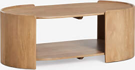 Ovaler Couchtisch 110x60 Cm Aus Mangoholz Sidney