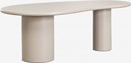 Ovaler Esstisch 220x115 Cm Aus Mdf Billie Beige