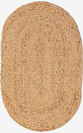 Ovaler Fußabtreter 45x75 Cm Aus Natürlichem Jute 
