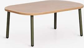 Ovaler Gartentisch 90x60 Cm Aus Zunika-stahl