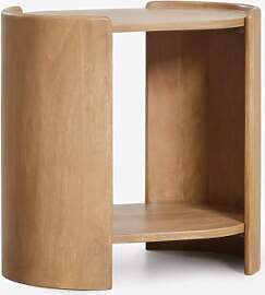 Ovaler Nachttisch 50x35 Cm Aus Sidney Mangoholz