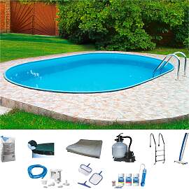 Ovalpool MY POOL BWT "PREMIUM", blau