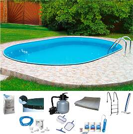 Ovalpool MY POOL BWT "PREMIUM", blau