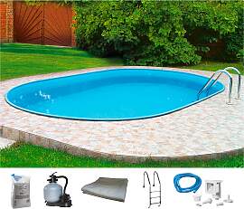 Ovalpool MY POOL BWT "PREMIUM", blau