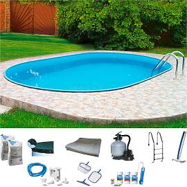 Ovalpool MY POOL BWT "PREMIUM", blau