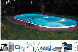 Ovalpool MY POOL BWT "PREMIUM mit blauer