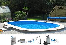 Ovalpool MY POOL BWT "PREMIUM mit blauer