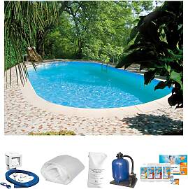 Ovalpool SUMMER FUN "Premium Tahiti",