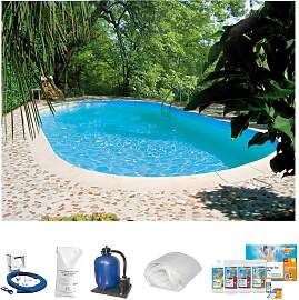 Ovalpool SUMMER FUN "Premium Tahiti",