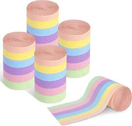 Ovanda Krepppapier Bunt, 4 Rolls Krepppapier