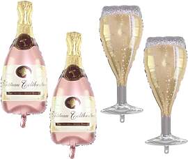 OVDGWC 4 Stück Champagner Flaschen