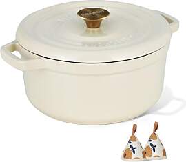 Overmont Bräter Emailliert Gusseisen Topf - Dutch 