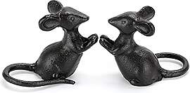 OwnMy Gartenskulpturen aus Gusseisen, kleine Maus, 
