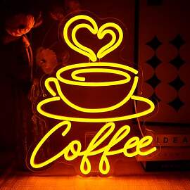 OYCGZV Kaffee Neon Schild Led Neon Kaffee Schild