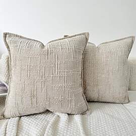 OYIMUA Kissenbezug 50x50 Beige 2er Set Weiche
