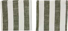 OYOY Striped Serviette 45 x 45cm 2er Pack Olive