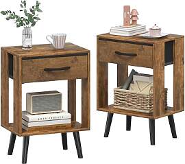 OYRREU Nachttisch 2er Set, 40X 30 X 60.3cm