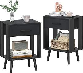 OYRREU Nachttisch 2er Set, 40X 30 X 60.3cm