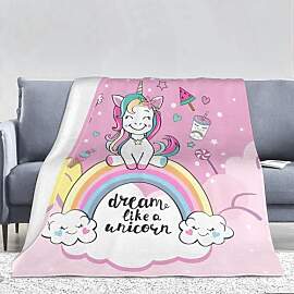 PAAHRYI Einhorn Decke Rosa Einhorn
