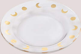 Pack Mit 4 Flachen Tellern Aus Exton-glas