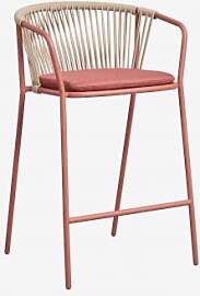 Pack Mit 4 Hohen Hockern Aus Stahl Und