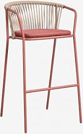 Pack Mit 4 Hohen Hockern Aus Stahl Und