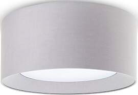 PACO HOME Deckenleuchte "DRUM", grau, Ø 
