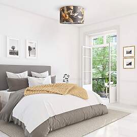 PACO HOME Deckenleuchte "Hugo Flower",