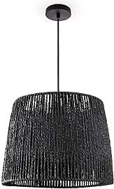 Paco Home Hängelampe Bambus Wohnzimmer