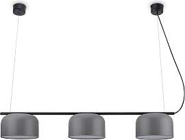 PACO HOME Pendelleuchte "BOWL", grau