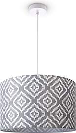 Paco Home Pendelleuchte Lampenschirm Stoff E27