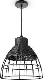 PACO HOME Pendelleuchte "PUCU", schwarz, 