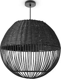 PACO HOME Pendelleuchte "PURO", schwarz, 